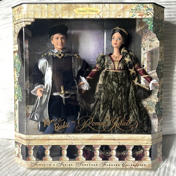 KEN & BARBIE AS ROMEO AND JULIETTE 1st IN A SERIES, TOGETHER FOREVER COLLECTION - Picture 1 of 15